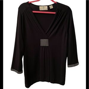 Design Options by Philip and Jane Gordon black sweater size L
